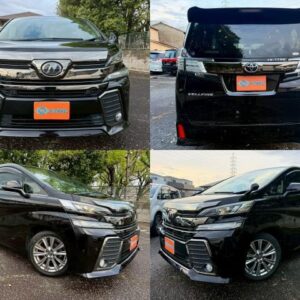 2017 Toyota Vellfire black gasoline used car Japan export