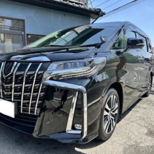 2022 Toyota Alphard black gasoline used car Japan export