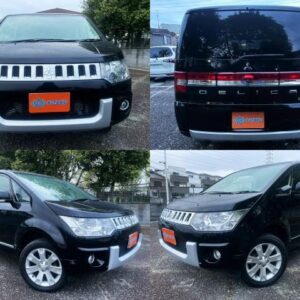 2017 Mitsubishi Delica D:5 black diesel used car Japan export