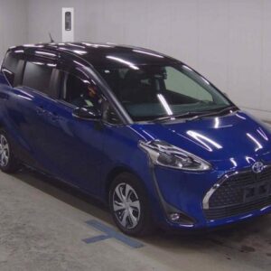 2021 Toyota Sienta blue gasoline used car Japan export