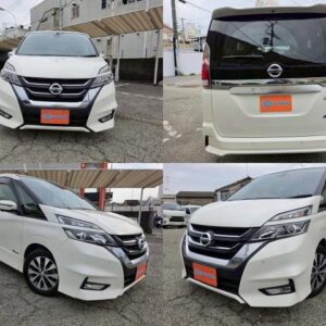 2017 Nissan Serena pearl gasoline used car Japan export