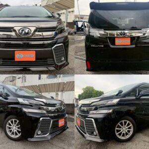 2015 Toyota Vellfire black gasoline used car Japan export