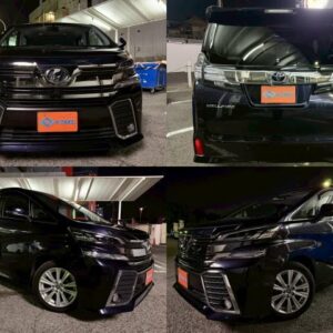 2016 Toyota Vellfire black gasoline used car Japan export