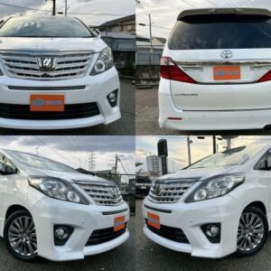 2012 Toyota Alphard pearl gasoline used car Japan export
