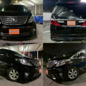 2011 Toyota Alphard black gasoline used car Japan export