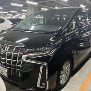 2021 Toyota Alphard black gasoline used car Japan export