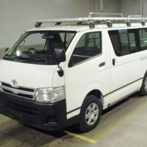 2011 Toyota Hiace Van white diesel used car Japan export