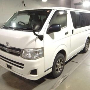 2012 Toyota Hiace Van white diesel used car Japan export