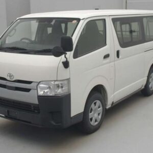 2019 Toyota Hiace Van white diesel used car Japan export