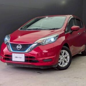 2018 Nissan Note red gasoline used car Japan export