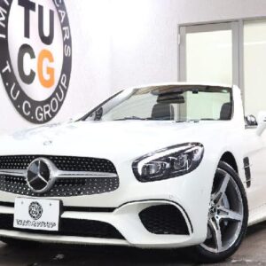 2017 Mercedes Benz Sl white gasoline used car Japan export