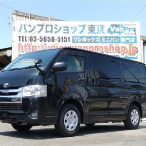 2019 Toyota Hiace Van black gasoline used car Japan export