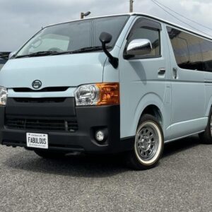2017 Toyota Hiace Van blue diesel used car Japan export