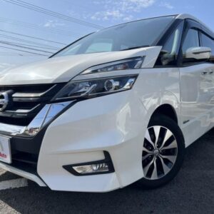 2018 Nissan Serena pearl hybrid used car Japan export
