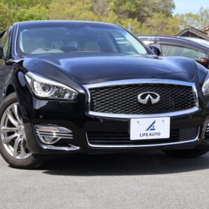 2015 Nissan Fuga Hybrid black gasoline used car Japan export