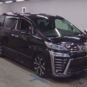 2019 Toyota Vellfire black gasoline used car Japan export