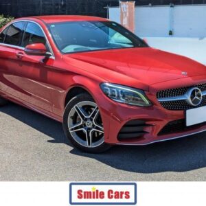 2019 Mercedes Benz C-Class red hybrid used car Japan export