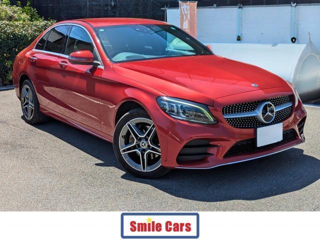 Ref:AUX-23310572 MERCEDES BENZ C-CLASS 2019 1 2019 Mercedes Benz C-Class red hybrid used car Japan export