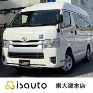 2015 Toyota Hiace Van white gasoline used car Japan export