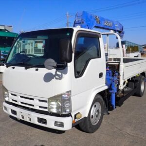 2009 Isuzu Elf Truck white diesel used car Japan export