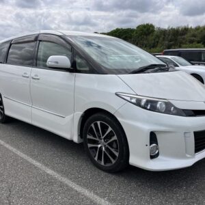 2015 Toyota Estima pearl gasoline used car Japan export