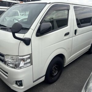 2013 Toyota Hiace Van white diesel used car Japan export