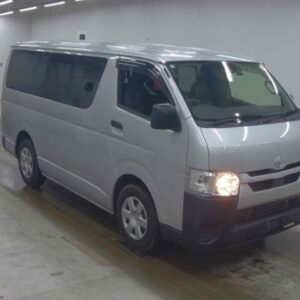 2021 Toyota Hiace Van silver diesel used car Japan export