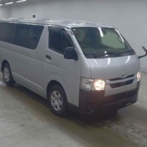 2021 Toyota Hiace Van silver diesel used car Japan export