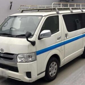 2015 Toyota Hiace Van white diesel used car Japan export