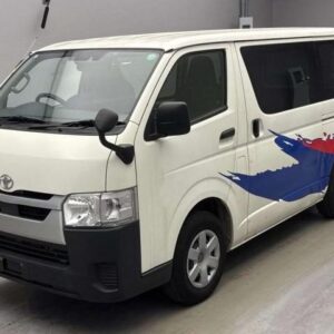 2021 Toyota Hiace Van white gasoline used car Japan export