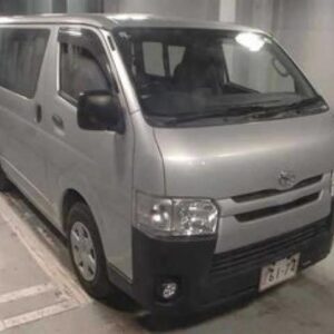 2017 Toyota Hiace Van silver gasoline used car Japan export