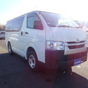 2021 Toyota Hiace Van white diesel used car Japan export