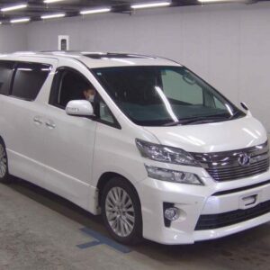 2012 Toyota Vellfire pearl gasoline used car Japan export
