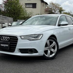 2014 Audi A6 Avant white gasoline used car Japan export