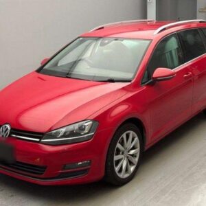 2017 Volkswagen Golf Variant red gasoline used car Japan export