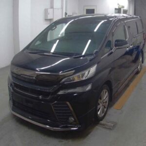 2017 Toyota Vellfire black gasoline used car Japan export