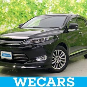 2017 Toyota Harrier black gasoline used car Japan export