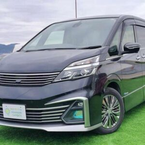 2017 Nissan Serena black hybrid used car Japan export