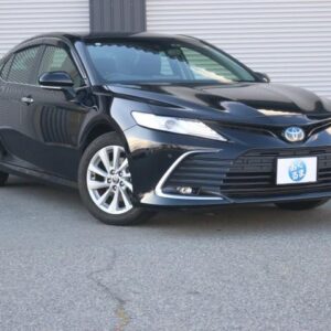 2021 Toyota Camry black hybrid used car Japan export