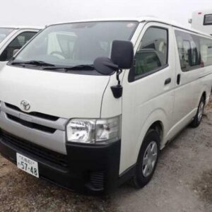 2019 Toyota Hiace Van white diesel used car Japan export