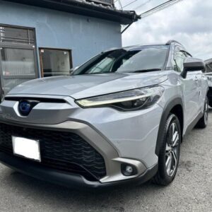 2021 Toyota Corolla Cross silver gasoline used car Japan export