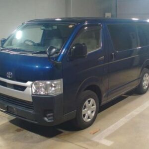 2021 Toyota Hiace Van blue diesel used car Japan export