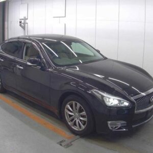 2017 Nissan Fuga black gasoline used car Japan export