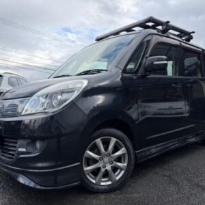 2012 Suzuki Solio black gasoline used car Japan export