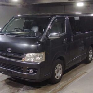 2008 Toyota Hiace Van gray diesel used car Japan export