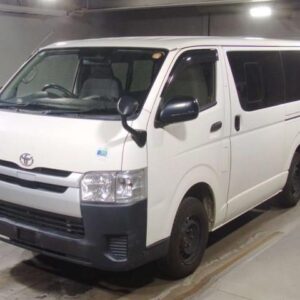 2019 Toyota Hiace Van white diesel used car Japan export