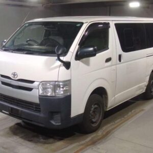 2019 Toyota Hiace Van white diesel used car Japan export