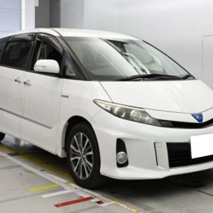 2013 Toyota Estima Hybrid pearl gasoline used car Japan export