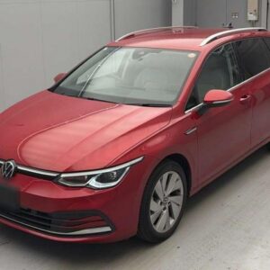 2021 Volkswagen Golf Variant red gasoline used car Japan export