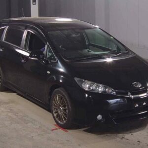 2009 Toyota Wish black gasoline used car Japan export